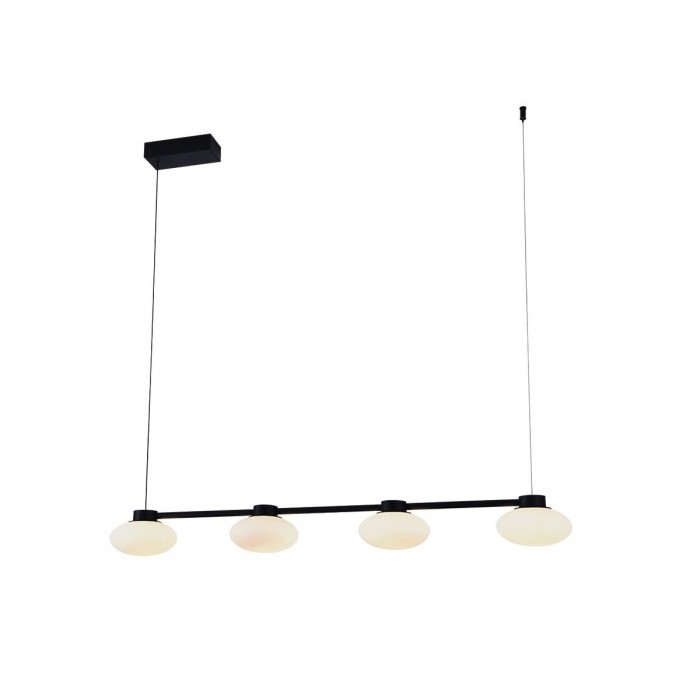 VK/04734/PE/B/W/4 - Μαύρο. 3000K. 27W. 2195lm. AC220-240V. 120°. LED Lumileds. Τροφοδοτικό Eaglerise. Οροφής/κρεμαστό. -20°C → 50°C. 50.000hrs. Dim No. CRI>80. Αλουμίνιο. IP20