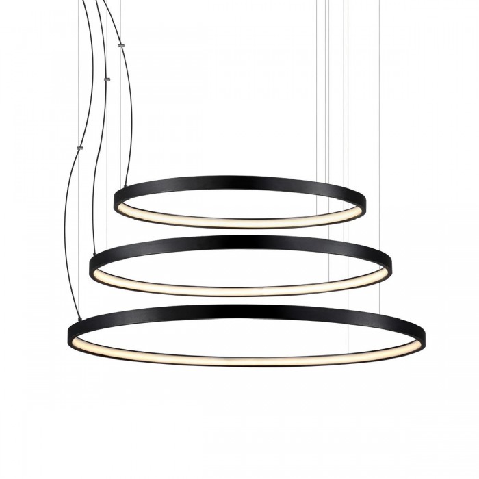 VK/04407PE/B/W/3C - Φωτιστικό LED κρεμαστό με 3 κύκλους, 220-240V, 108W, 3000K, 10.800lm, OSRAM, CRI>80, IP20, ø92.2cm, μαύρο VK/04407PE/B/W/3C - Φωτιστικό LED κρεμαστό με 3 κύκλους, 220-240V, 108W, 3000K, 10.800lm, OSRAM, CRI>80, IP20, ø92.2cm, μαύρο