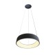 VK/04131PE/AN/W - Φωτιστικό LED κρεμαστό, 220-240V, 29W, 3000K, 1.870lm, CRI>80, IP20, ø45.5cm, ανθρακί