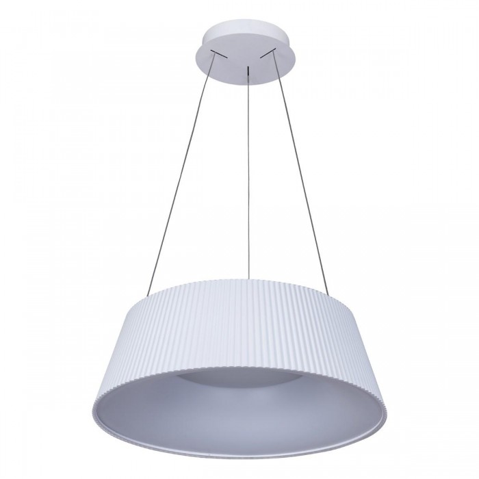 VK/04708/PE/D/W/W - Λευκό. 3000K. 30W. 1650lm. AC220-240V. 120°. LED SMD2835. Τροφοδοτικό Eaglerise. Οροφής/κρεμαστό. -20°C → 60°C. 50.000hrs. Dim Yes, Triac. CRI>80. Μέταλλο + ακρυλικό. IP20