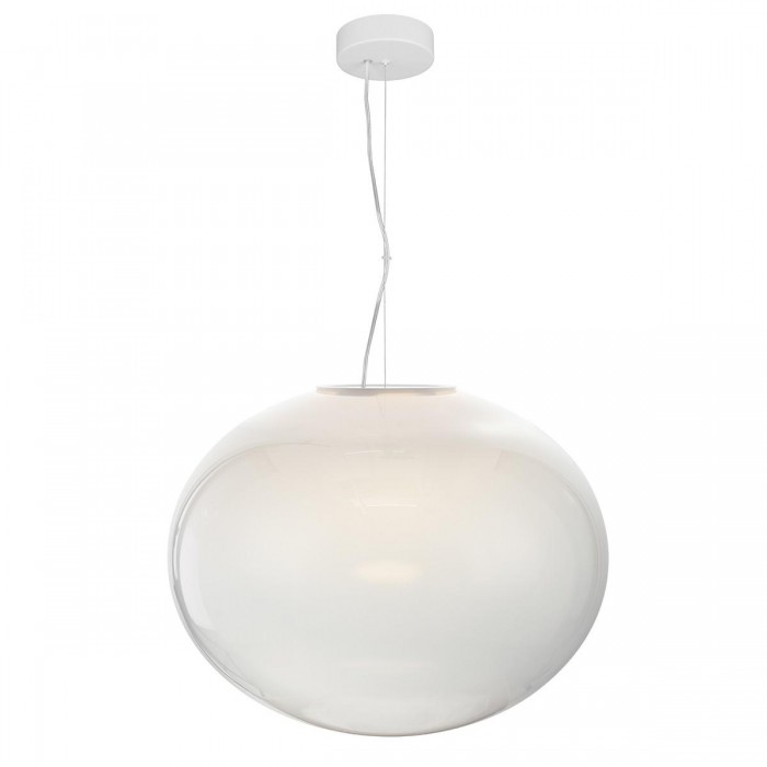 VK/04686/PE/W-W/W/50 - Λευκό + opal. 3000K. 15W. 1.677lm. ø50cm. AC220-240V. 120°. Τροφοδοτικό Eaglerise. Οροφής/κρεμαστό. -45°C → 70°C. 25.000hrs. Dim No. CRI>80. Μεταλλική ροζέτα + γυαλί. IP20.