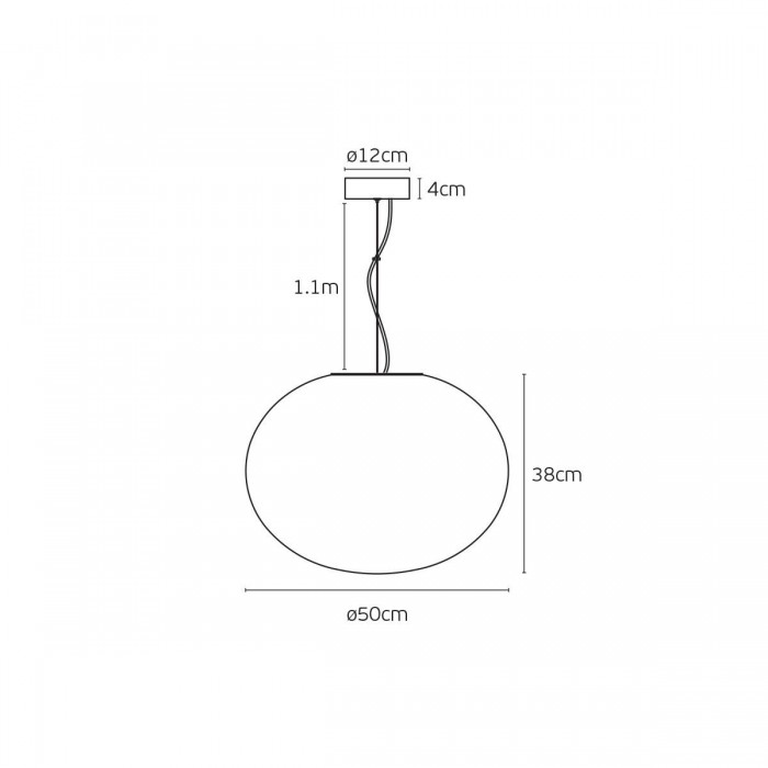 VK/04686/PE/W-W/W/50 - Λευκό + opal. 3000K. 15W. 1.677lm. ø50cm. AC220-240V. 120°. Τροφοδοτικό Eaglerise. Οροφής/κρεμαστό. -45°C → 70°C. 25.000hrs. Dim No. CRI>80. Μεταλλική ροζέτα + γυαλί. IP20. VK/04686/PE/W-W/W/50 - Λευκό + opal. 3000K. 15W. 1.677lm. ø50cm. AC220-240V. 120°. Τροφοδοτικό Eaglerise. Οροφής/κρεμαστό. -45°C → 70°C. 25.000hrs. Dim No. CRI>80. Μεταλλική ροζέτα + γυαλί. IP20.