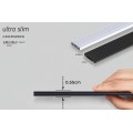 VK/04478/2/B - BISQIT, Μαγνητική ράγα 40V Ultra Slim, μήκος 2m, πάχος 0,55cm, IP20, μαύρη