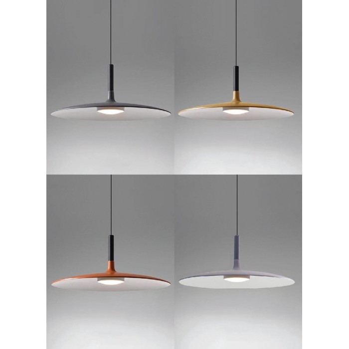 VK/04413PE/OR/W/45 - Φωτιστικό LED κρεμαστό, 220V, 16W, 3000K, 1.760lm, CRI>80, IP20, ø45cm, πορτοκαλί VK/04413PE/OR/W/45 - Φωτιστικό LED κρεμαστό, 220V, 16W, 3000K, 1.760lm, CRI>80, IP20, ø45cm, πορτοκαλί