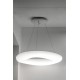 VK/04242PE/W/W/60 - Φωτιστικό LED κρεμαστό, 220-240V, 50W, 3000K, 2.500lm, CRI>80, IP20, ø60cm, λευκό