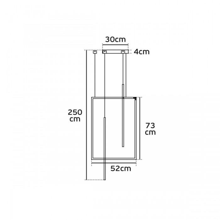VK/04414PE/B/W - Φωτιστικό LED κρεμαστό, 220-240V, 100W, 3000K, 7.000lm, CRI>80, IP20, μαύρο VK/04414PE/B/W - Φωτιστικό LED κρεμαστό, 220-240V, 100W, 3000K, 7.000lm, CRI>80, IP20, μαύρο