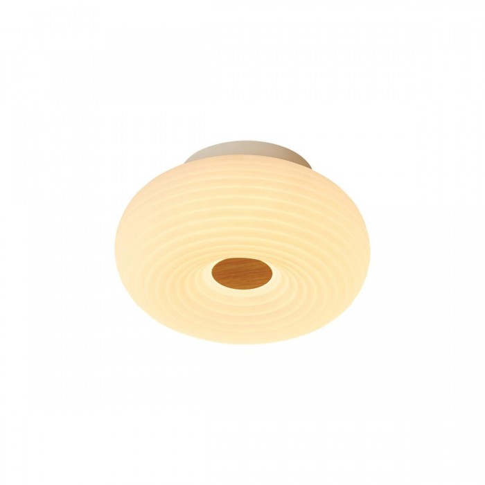 VK/04710/CE/D/W/W/20 - Λευκό/wood grain. 3000K. 12W. 840lm. ø20cm. AC220-240V. 120°. LED SMD2835. Τροφοδοτικό Eaglerise. Οροφής. -20°C → 60°C. 50.000hrs. Dim Yes, triac. CRI>80. Μέταλλο  +  PVC. IP20
