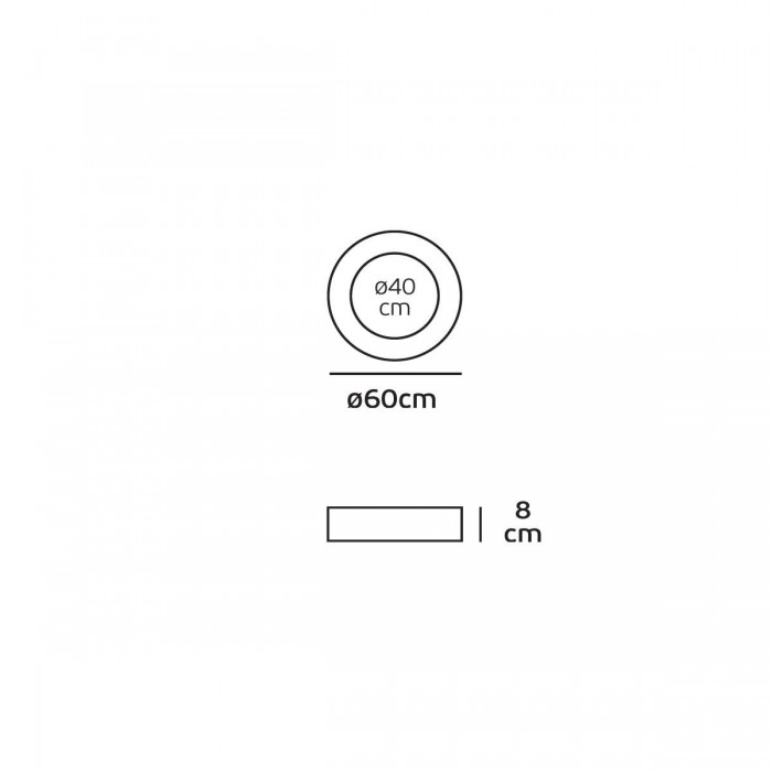 VK/04243CE/AN/W/60 - Φωτιστικό LED οροφής, 220-240V, 57W, 3000K, 2.800lm, CRI>80, IP20, ø60cm, ανθρακί VK/04243CE/AN/W/60 - Φωτιστικό LED οροφής, 220-240V, 57W, 3000K, 2.800lm, CRI>80, IP20, ø60cm, ανθρακί