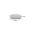 VK/04710/CE/D/W/W/50 - Λευκό/wood grain. 3000K. 40W. 2880lm. ø50cm. AC220-240V. 120°. LED SMD2835. Τροφοδοτικό Eaglerise. Οροφής. -20°C → 60°C. 50.000hrs. Dim Yes, triac. CRI>80. Μέταλλο  +  PVC. IP20