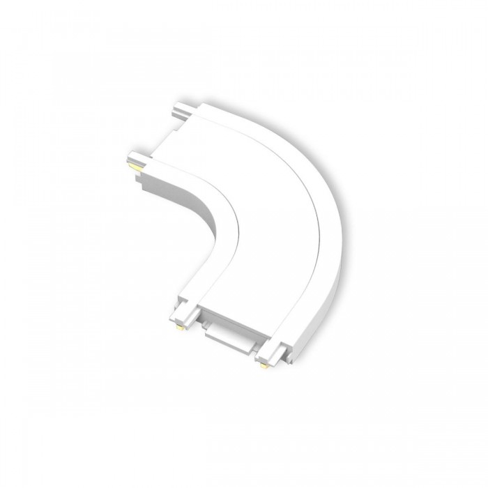 VK/04481/W/CON - BISQIT, Σύνδεσμος μαγνητικής ράγας 40V Ultra Slim, IP20, καμπύλη, 5x5cm, λευκός VK/04481/W/CON - BISQIT, Σύνδεσμος μαγνητικής ράγας 40V Ultra Slim, IP20, καμπύλη, 5x5cm, λευκός