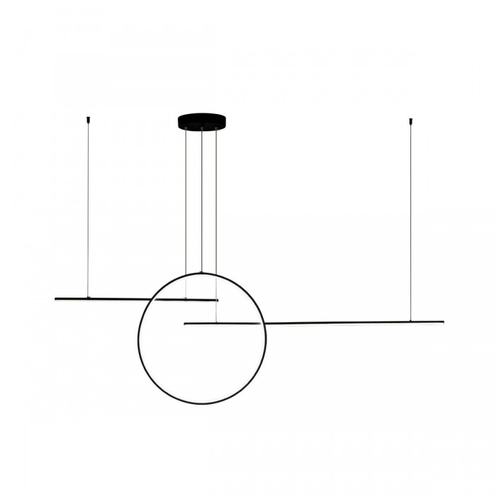 VK/04399/PE/B/W - Φωτιστικό LED κρεμαστό, 220-240V, 68W, 3000K, 6.800lm, OSRAM, CRI>80, IP20, μαύρο VK/04399/PE/B/W - Φωτιστικό LED κρεμαστό, 220-240V, 68W, 3000K, 6.800lm, OSRAM, CRI>80, IP20, μαύρο