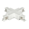 VK/29B/W - Σύνδεσμος ράγας σταυρός, +, για σύνδεση 4 τμημάτων ράγας σε διασταυρούμενη διαμόρφωση, IP20, λευκός