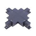 VK/29R/B - Σύνδεσμος χωνευτής ράγας σταυρός, +, για σύνδεση 4 τμημάτων ράγας σε διασταυρούμενη διαμόρφωση, IP20, μαύρος 