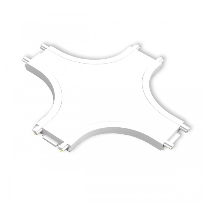 VK/04483/W/CON - BISQIT, Σύνδεσμος μαγνητικής ράγας 40V Ultra Slim, IP20, σταυρός, 11x2.5cm, λευκός VK/04483/W/CON - BISQIT, Σύνδεσμος μαγνητικής ράγας 40V Ultra Slim, IP20, σταυρός, 11x2.5cm, λευκός