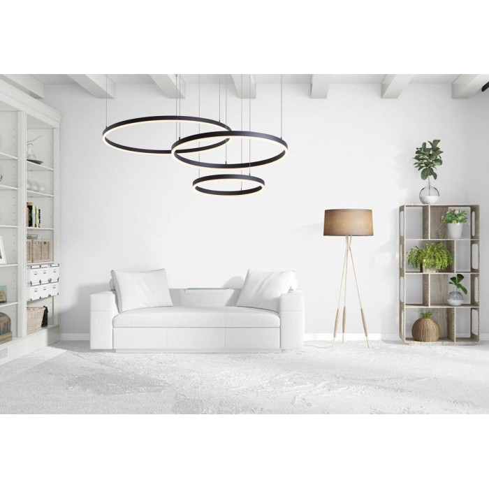 VK/04251PE/W/W/40 - Φωτιστικό LED κρεμαστό, 200-240V, 32W, 3000K, 1.856lm, CRI>80, IP20, ø40cm, λευκό VK/04251PE/W/W/40 - Φωτιστικό LED κρεμαστό, 200-240V, 32W, 3000K, 1.856lm, CRI>80, IP20, ø40cm, λευκό