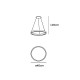 VK/04251PE/B/W/40 - Φωτιστικό LED κρεμαστό, 200-240V, 32W, 3000K, 1.856lm, CRI>80, IP20, ø40cm, μαύρο VK/04251PE/B/W/40 - Φωτιστικό LED κρεμαστό, 200-240V, 32W, 3000K, 1.856lm, CRI>80, IP20, ø40cm, μαύρο