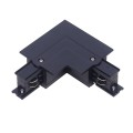 VK/28R/B - Σύνδεσμος χωνευτής ράγας L, γωνία 90°, IP20, μαύρος