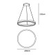 VK/04251PE/B/W/80 - Φωτιστικό LED κρεμαστό, 200-240V, 61W, 3000K, 4.424lm, CRI>80, IP20, ø80cm, μαύρο VK/04251PE/B/W/80 - Φωτιστικό LED κρεμαστό, 200-240V, 61W, 3000K, 4.424lm, CRI>80, IP20, ø80cm, μαύρο