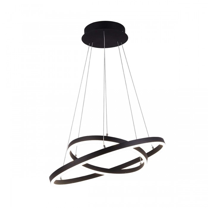 VK/04252PE/Β/W/4060 - Φωτιστικό LED κρεμαστό, 200-240V, 68W, 3000K, 4.308lm, CRI>80, IP20, ø60cm+ø40cm, μαύρο VK/04252PE/Β/W/4060 - Φωτιστικό LED κρεμαστό, 200-240V, 68W, 3000K, 4.308lm, CRI>80, IP20, ø60cm+ø40cm, μαύρο