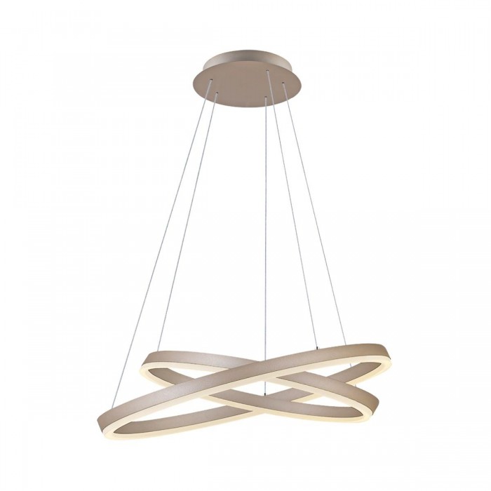 VK/04252PE/CG/W/4060 - Φωτιστικό LED κρεμαστό, 200-240V, 74W, 3000K, 4.588lm, CRI>80, IP20, ø60cm+ø40cm, σαμπανιζέ VK/04252PE/CG/W/4060 - Φωτιστικό LED κρεμαστό, 200-240V, 74W, 3000K, 4.588lm, CRI>80, IP20, ø60cm+ø40cm, σαμπανιζέ