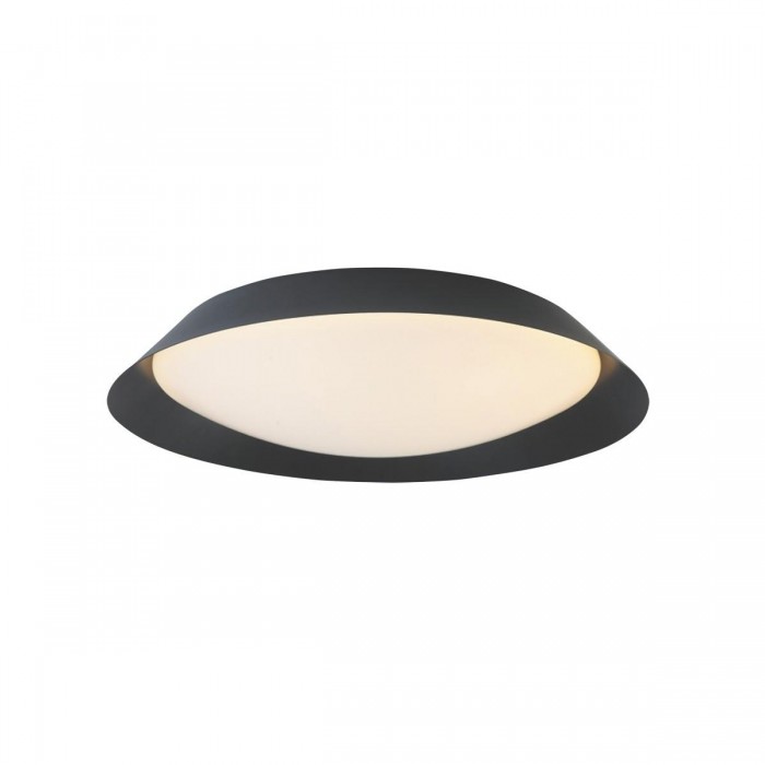 VK/04253CE/B/W/45 - Φωτιστικό LED οροφής, 220-240V, 35W, 3000K, 2.100lm, CRI>80, IP20, ø45x10cm, μαύρο