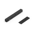 VK/04592/TR/PC/S/B - EIVA, Αξεσουάρ για Led μαγνητική ράγα λεπτή 48V, επιφάνειας, DALI, σύνδεσμος τροφοδοσίας για ράγα εξωτερικής τοποθέτησης, μαύρος