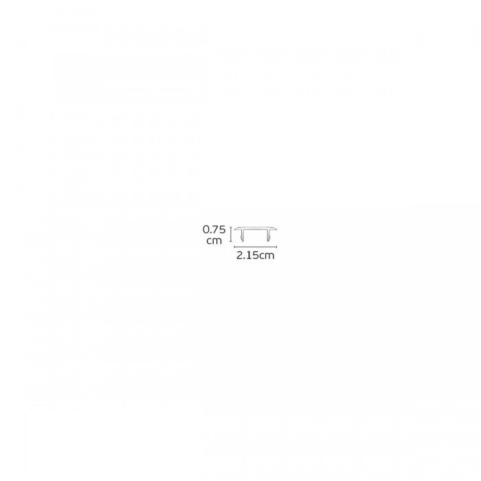 VK/19DA/COV/B - Καπάκι τριφασικής ράγας DALI, IP20, μαύρο RAL 9011, 2μ.