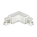 VK/28B/W/R - Δεξιός  ηλεκτρονικός σύνδεσμος ράγας L, γωνία 90°, IP20, λευκός