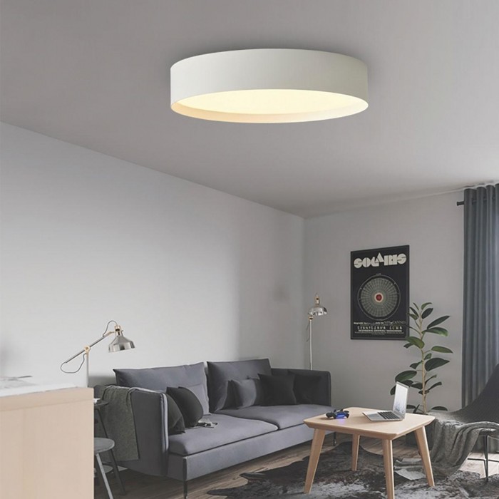 VK/04567/CE/B/W/60 - Φωτιστικό LED οροφής, μαύρο. 3000K. 52W. 3.328lm. ø60cm. IP20