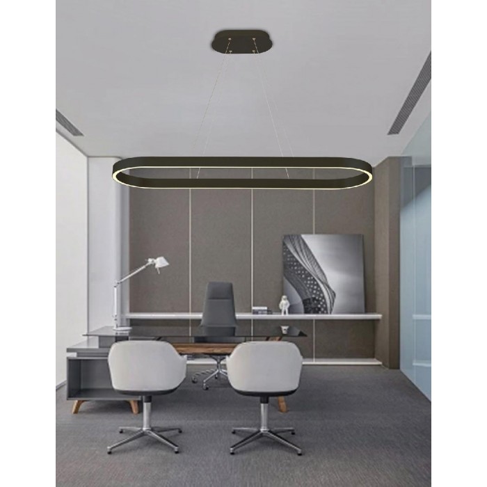 VK/04568/PE/W/W/120 - Φωτιστικό LED κρεμαστό, λευκό. 3000K. 79W. 5.254lm. 120cm. CRI>80. IP20 VK/04568/PE/W/W/120 - Φωτιστικό LED κρεμαστό, λευκό. 3000K. 79W. 5.254lm. 120cm. CRI>80. IP20