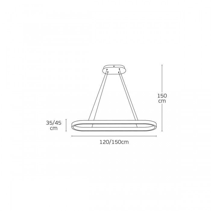 VK/04568/PE/B/W/150 - Φωτιστικό LED κρεμαστό, μαύρο. 3000K. 101W. 7.101lm. 150cm. CRI>80. IP20 VK/04568/PE/B/W/150 - Φωτιστικό LED κρεμαστό, μαύρο. 3000K. 101W. 7.101lm. 150cm. CRI>80. IP20