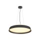 VK/04570/PE/B/W/60 - Φωτιστικό LED κρεμαστό, μαύρο. 3000K. 72W. 5.620lm. Ø60cm. CRI>80. IP20