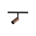 VK/04604/TR/DA/TB-B/W - EIVA, Led φωτιστικό για Led μαγνητική ράγα λεπτή 48V, DALI, 3000K, 711lm, 7W, CRI>90,  IP20, ø3.6x8.5cm, Titanium bronze+μαύρο
