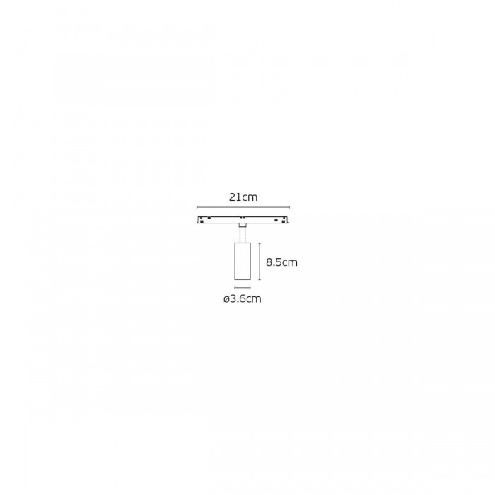 VK/04604/TR/DA/W-B/W - EIVA, Led φωτιστικό για Led μαγνητική ράγα λεπτή 48V, DALI, 3000K, 711lm, 7W, CRI>90, IP20, ø3.6x8.5cm, λευκό+μαύρο VK/04604/TR/DA/W-B/W - EIVA, Led φωτιστικό για Led μαγνητική ράγα λεπτή 48V, DALI, 3000K, 711lm, 7W, CRI>90, IP20, ø3.6x8.5cm, λευκό+μαύρο