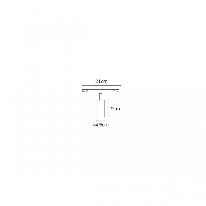 VK/04605/TR/DA/W-B/W - EIVA, Led φωτιστικό για Led μαγνητική ράγα λεπτή 48V, DALI, 3000K, 1.524lm, 15W, CRI>90, IP20, ø4.5x9cm, λευκό+μαύρο VK/04605/TR/DA/W-B/W - EIVA, Led φωτιστικό για Led μαγνητική ράγα λεπτή 48V, DALI, 3000K, 1.524lm, 15W, CRI>90, IP20, ø4.5x9cm, λευκό+μαύρο