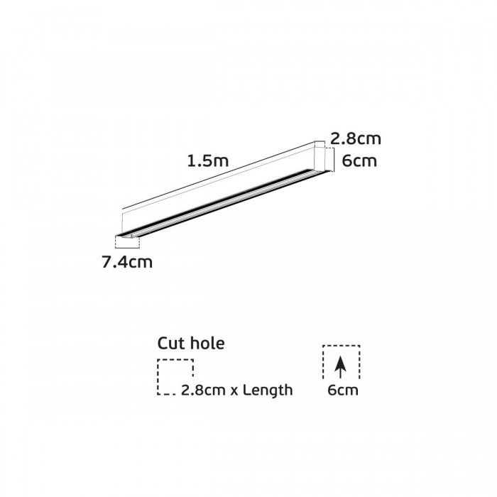 VK/04360TR/R/1.5/B -<p>Μαγνητική ράγα χωνευτή, Trimless, 48V, 1.5μ., μαύρη</p>