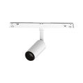 VK/04604/TR/DA/ZM/W-B/W - EIVA, Led φωτιστικό για Led μαγνητική ράγα λεπτή 48V, DALI, 3000K. 711lm. 7W. Με δυνατότητα ζουμ 19°-42°, CRI>90, ø3.6x8.5cm, IP20, λευκό+μαύρο