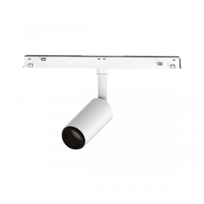 VK/04604/TR/DA/ZM/W-B/W - EIVA, Led φωτιστικό για Led μαγνητική ράγα λεπτή 48V, DALI, 3000K. 711lm. 7W. Με δυνατότητα ζουμ 19°-42°, CRI>90, ø3.6x8.5cm, IP20, λευκό+μαύρο VK/04604/TR/DA/ZM/W-B/W - EIVA, Led φωτιστικό για Led μαγνητική ράγα λεπτή 48V, DALI, 3000K. 711lm. 7W. Με δυνατότητα ζουμ 19°-42°, CRI>90, ø3.6x8.5cm, IP20, λευκό+μαύρο