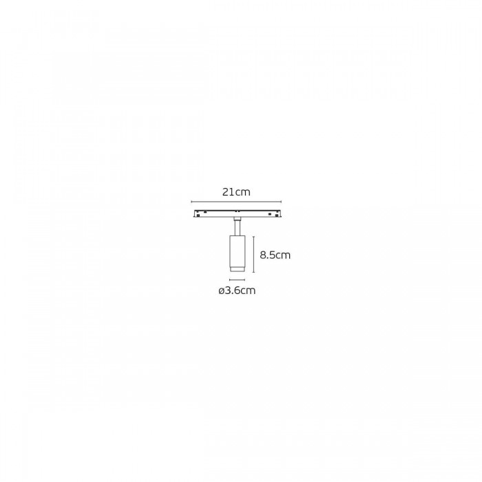 VK/04604/TR/DA/ZM/W-B/W - EIVA, Led φωτιστικό για Led μαγνητική ράγα λεπτή 48V, DALI, 3000K. 711lm. 7W. Με δυνατότητα ζουμ 19°-42°, CRI>90, ø3.6x8.5cm, IP20, λευκό+μαύρο VK/04604/TR/DA/ZM/W-B/W - EIVA, Led φωτιστικό για Led μαγνητική ράγα λεπτή 48V, DALI, 3000K. 711lm. 7W. Με δυνατότητα ζουμ 19°-42°, CRI>90, ø3.6x8.5cm, IP20, λευκό+μαύρο