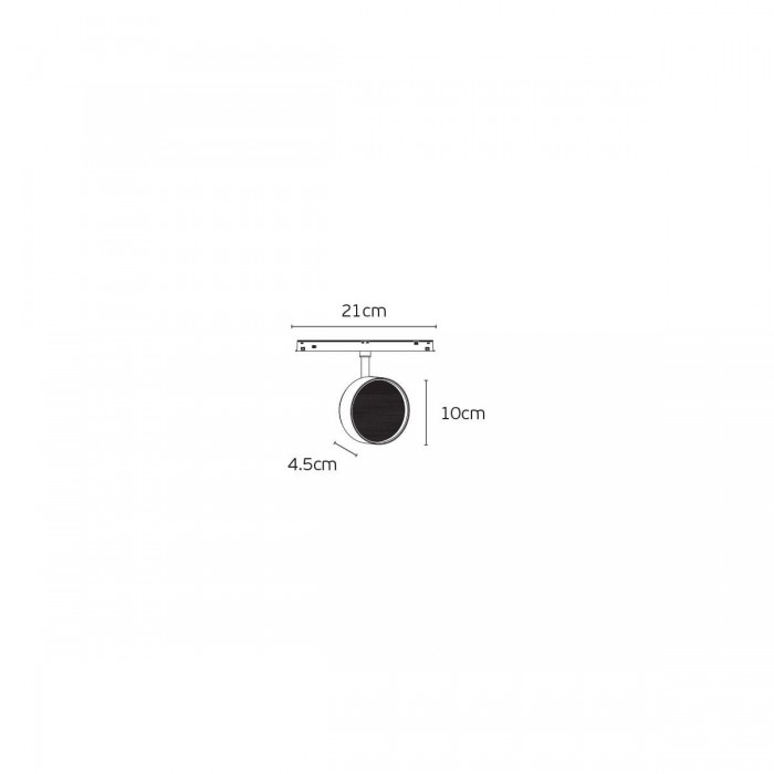 VK/04607/TR/DA/100/B-TB/W - EIVA, Led φωτιστικό για Led μαγνητική ράγα λεπτή 48V, DALI, 3000K. 796lm. 6W. CRI>90, ø10cm, IP20, μαύρο+titanium bronze VK/04607/TR/DA/100/B-TB/W - EIVA, Led φωτιστικό για Led μαγνητική ράγα λεπτή 48V, DALI, 3000K. 796lm. 6W. CRI>90, ø10cm, IP20, μαύρο+titanium bronze
