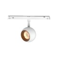 VK/04608/TR/DA/75/W-TB/W - EIVA, Led φωτιστικό για Led μαγνητική ράγα λεπτή 48V, DALI, 3000K. 1.220lm. 12W. 24°. CRI>90, ø7.5cm, IP20, λευκό+titanium bronze δακτύλιο