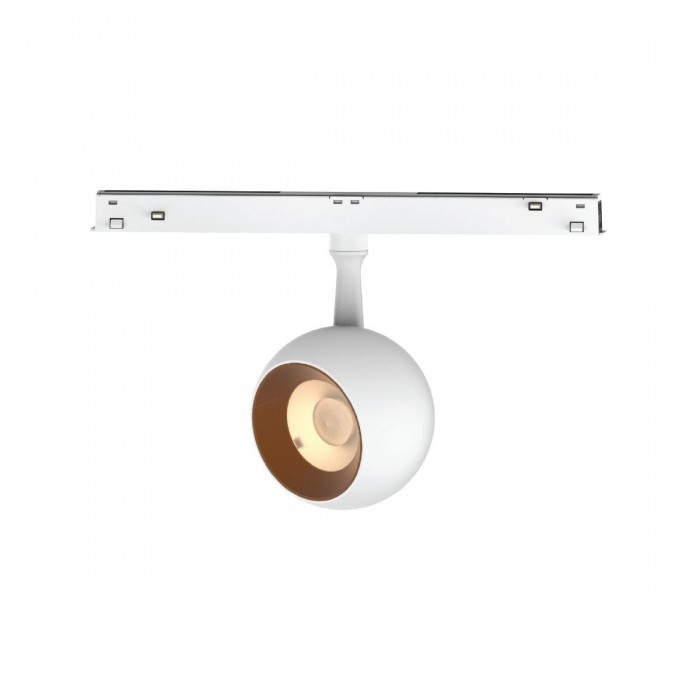 VK/04608/TR/DA/75/W-TB/W - EIVA, Led φωτιστικό για Led μαγνητική ράγα λεπτή 48V, DALI, 3000K. 1.220lm. 12W. 24°. CRI>90, ø7.5cm, IP20, λευκό+titanium bronze δακτύλιο VK/04608/TR/DA/75/W-TB/W - EIVA, Led φωτιστικό για Led μαγνητική ράγα λεπτή 48V, DALI, 3000K. 1.220lm. 12W. 24°. CRI>90, ø7.5cm, IP20, λευκό+titanium bronze δακτύλιο