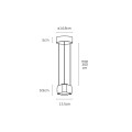VK/04691/PE/D/W/W - Λευκό. 3000K. 20W. 1958lm. AC220-240V. Up70°, Down45°. LED Bridgelux COB. Τροφοδοτικό KGP. Οροφής/κρεμαστό. -20°C → 45°C. 50.000hrs. Clicks 20.000. Dim Yes, Triac. CRI>90. Αλουμίνιο + γυαλί. IP20 