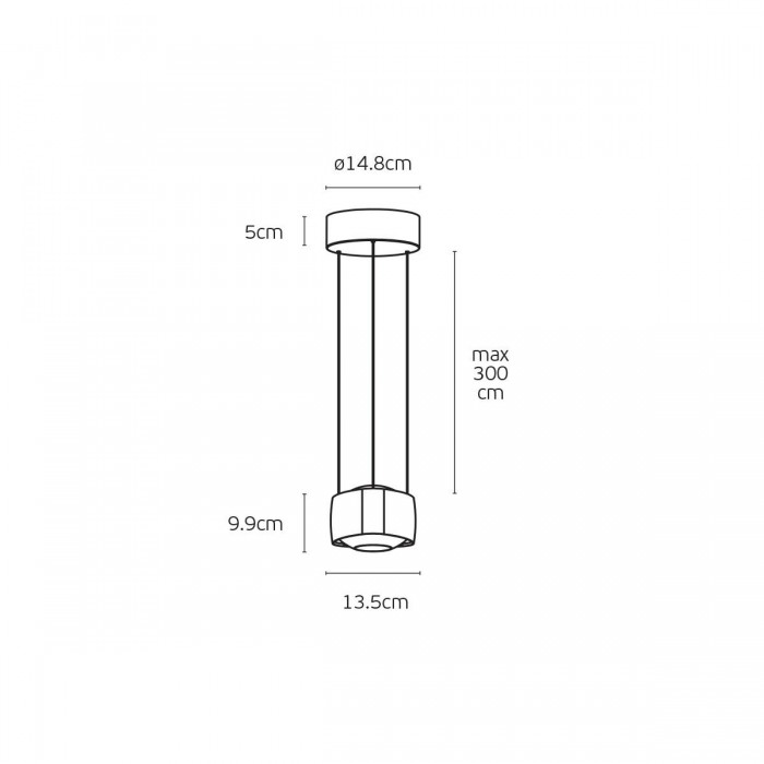 VK/04691/PE/D/W/W - Λευκό. 3000K. 20W. 1958lm. AC220-240V. Up70°, Down45°. LED Bridgelux COB. Τροφοδοτικό KGP. Οροφής/κρεμαστό. -20°C → 45°C. 50.000hrs. Clicks 20.000. Dim Yes, Triac. CRI>90. Αλουμίνιο + γυαλί. IP20 