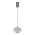 VK/04699/PE/D/CG/W - Λευκό/Champagne Χρυσό. 3000K. 12W. 1307lm. AC220-240V. 36°. LED Bridgelux + Sanan. Τροφοδοτικό KGP. Οροφής. -20°C → 45°C. 50.000hrs. Clicks 20.000. Dim Yes, triac. CRI>90. Γυαλί + αλουμίνιο. IP20