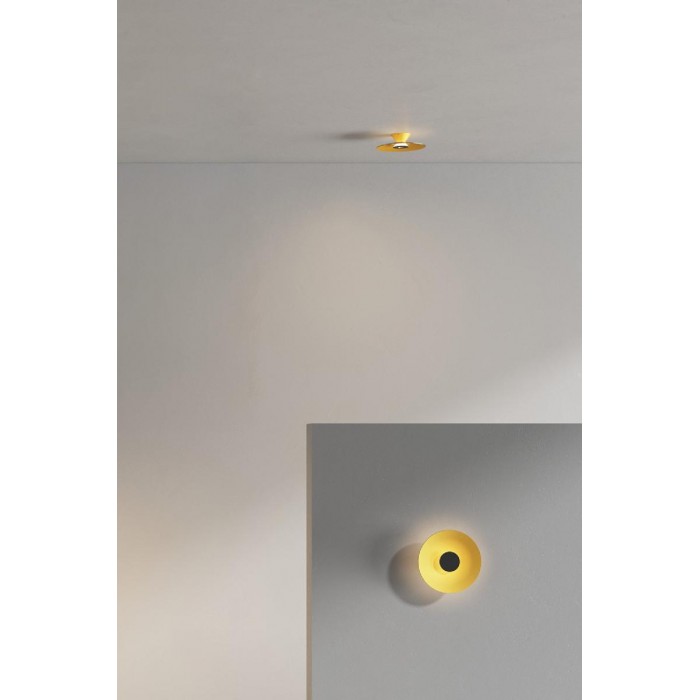 VK/04701/CE/D/B-G/W - Μαύρο/Champagne Gold. 3000K. 10W. 1002lm. AC220-240V. 45.°  LED Cree + Edison + Sanan. Τροφοδοτικό KGP. Οροφής. -20°C → 45°C. 50.000hrs. Clicks 20.000. Dim Yes, triac. CRI>90. Αλουμίνιο. IP20
