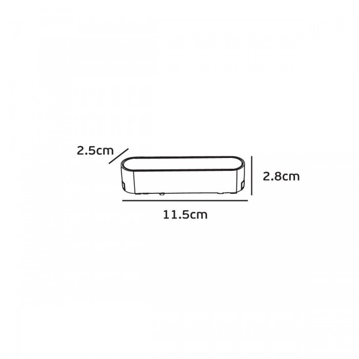VK/04460/W/DW/6 - BISQIT, Φωτιστικό μαγνητικής ράγας 40V Ultra Slim, LED, 5W, 2700K-6000K, 208lm, 120°, CRI>90, IP20, λευκό