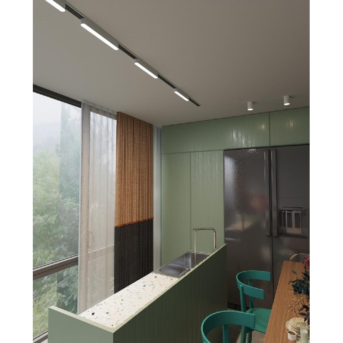 VK/04460/B/DW/12 - BISQIT, Φωτιστικό μαγνητικής ράγας 40V Ultra Slim, LED, 8W, 2700K-6000K, 614lm, 120°, CRI>90, IP20, μαύρο VK/04460/B/DW/12 - BISQIT, Φωτιστικό μαγνητικής ράγας 40V Ultra Slim, LED, 8W, 2700K-6000K, 614lm, 120°, CRI>90, IP20, μαύρο