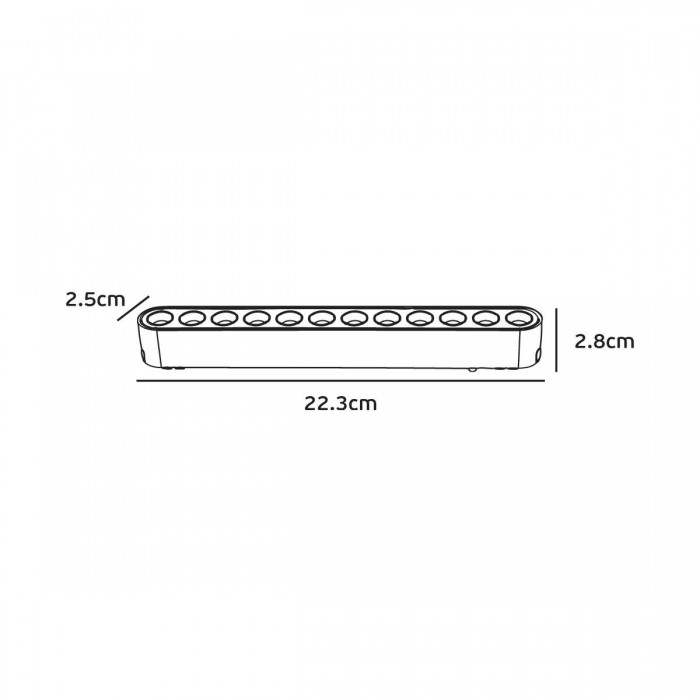 VK/04467/B/DW/12 - BISQIT, Φωτιστικό μαγνητικής ράγας 40V Ultra Slim, LED, 8W, 2700K-6000K, 626lm, 36°, CRI>90, IP20, μαύρο VK/04467/B/DW/12 - BISQIT, Φωτιστικό μαγνητικής ράγας 40V Ultra Slim, LED, 8W, 2700K-6000K, 626lm, 36°, CRI>90, IP20, μαύρο