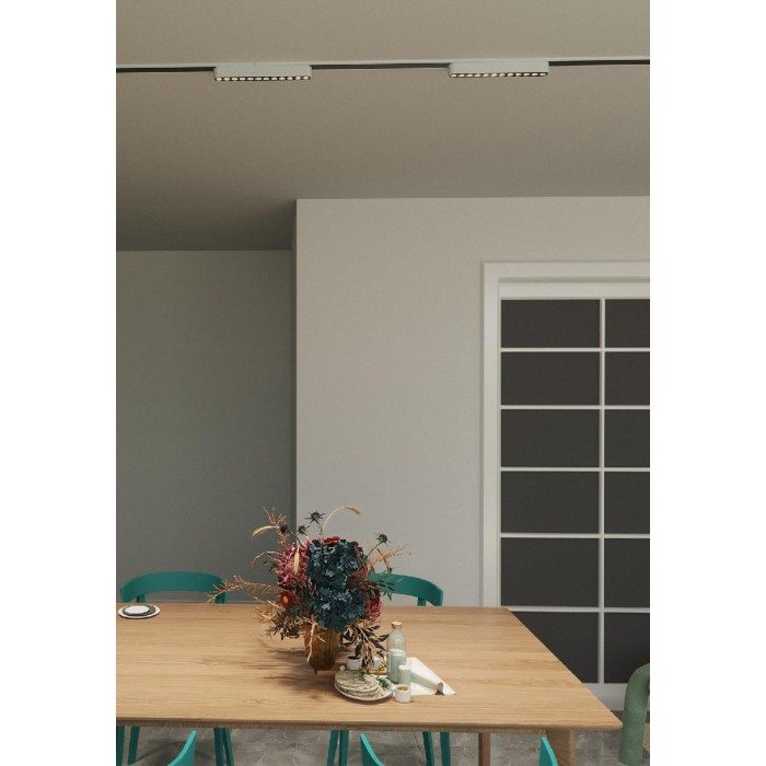 VK/04467/W/DW/12 - BISQIT, Φωτιστικό μαγνητικής ράγας 40V Ultra Slim, LED, 8W, 2700K-6000K, 626lm, 36°, CRI>90, IP20, λευκό VK/04467/W/DW/12 - BISQIT, Φωτιστικό μαγνητικής ράγας 40V Ultra Slim, LED, 8W, 2700K-6000K, 626lm, 36°, CRI>90, IP20, λευκό